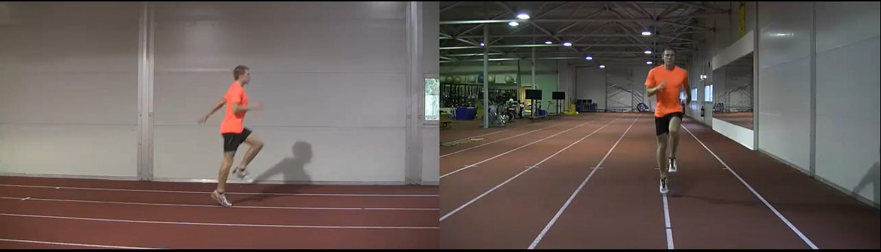 Athlete performing alternating double-legged bounds with stiff legs and short ground contact time