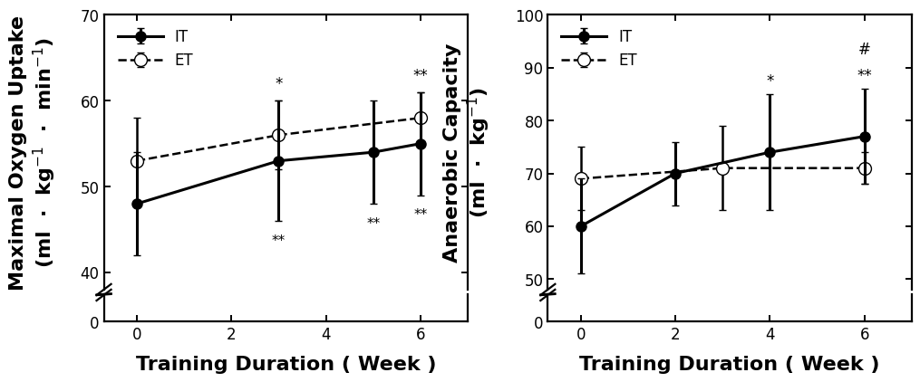 short intervals increase VO2max and anaerobic capacity